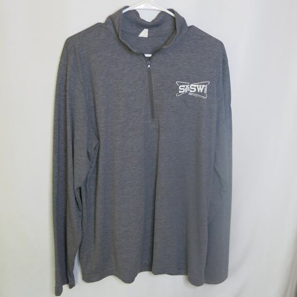 SONIC DRIVE IN National Convention Shirt Size L Long Sleeve 1/4 Zip Gray Casual - Picture 6 of 10